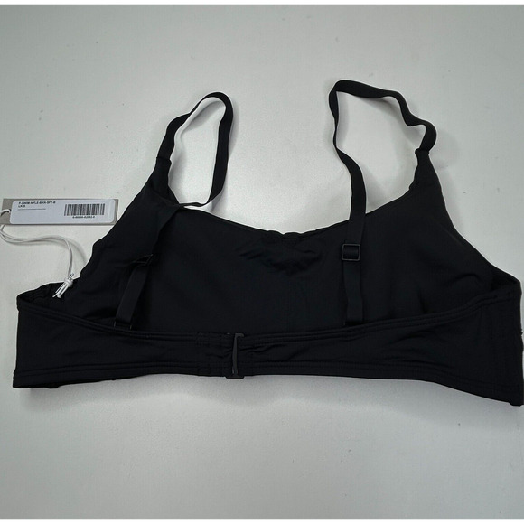 Everlane Thigh-High Bikini Bottom & Scoop-Neck Bikini Top Black Women Small NWT - Picture 10 of 15